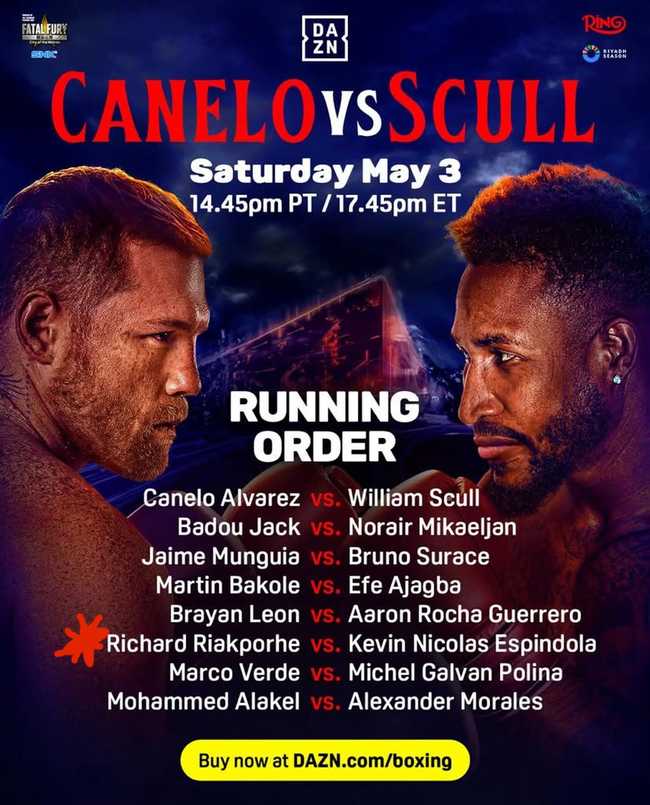 Fight poster showing Richard Riakporphe and Kevin Nicolas Espindola in various poses.