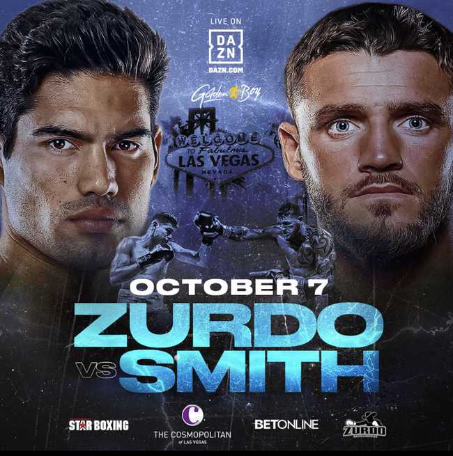 Fight poster showing Gilberto Ramirez and Joe Smith Jr in various poses.