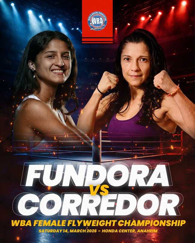Fight poster showing Gabrielle Fundora and Viviana Ruiz Corredor in various poses.