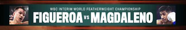 Fight poster showing Brandon Figueroa and Jessie Magdaleno in various poses.