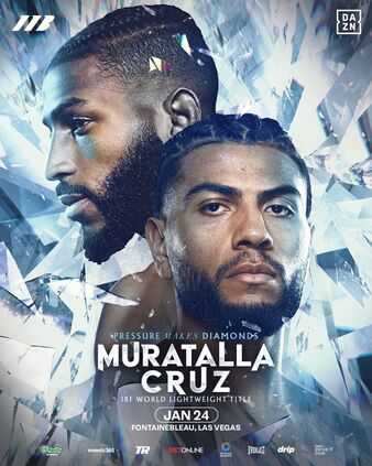 Fight poster showing Raymond Muratalla and Andy Cruz in various poses.