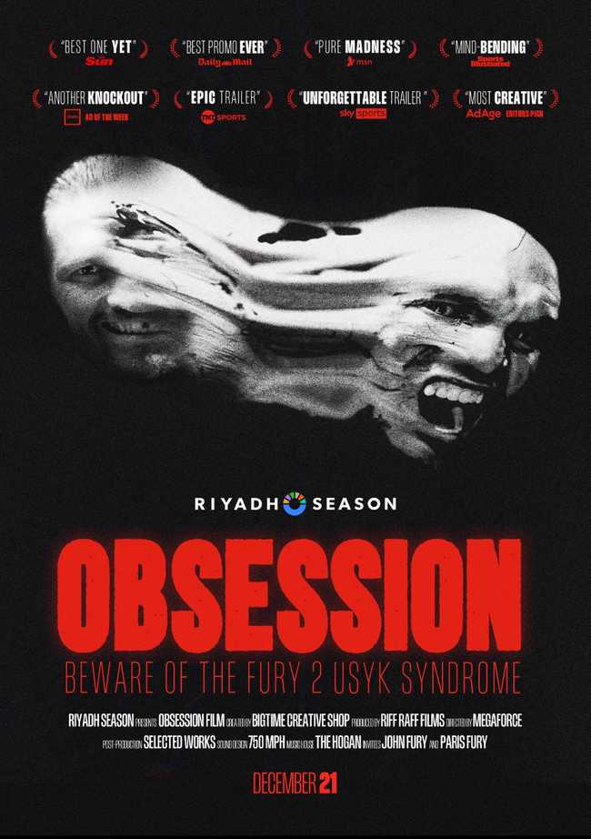 Fight poster showing Oleksandr Usyk and Tyson Fury in various poses.