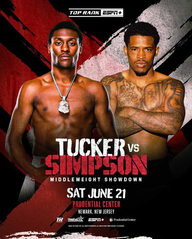 Fight poster showing Jahi Tucker and Lorenzo Simpson in various poses.