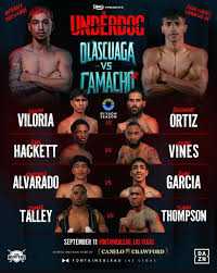 Fight poster showing Jalil Hackett and Elijah Vines in various poses.