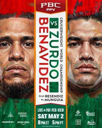 Fight poster showing Oscar Duarte and Angel Fierro in various poses.