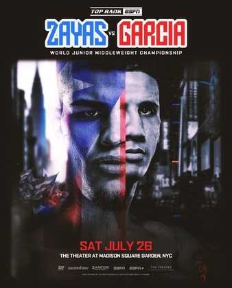 Fight poster showing Emiliano Vargas and Alexander Espinoza in various poses.