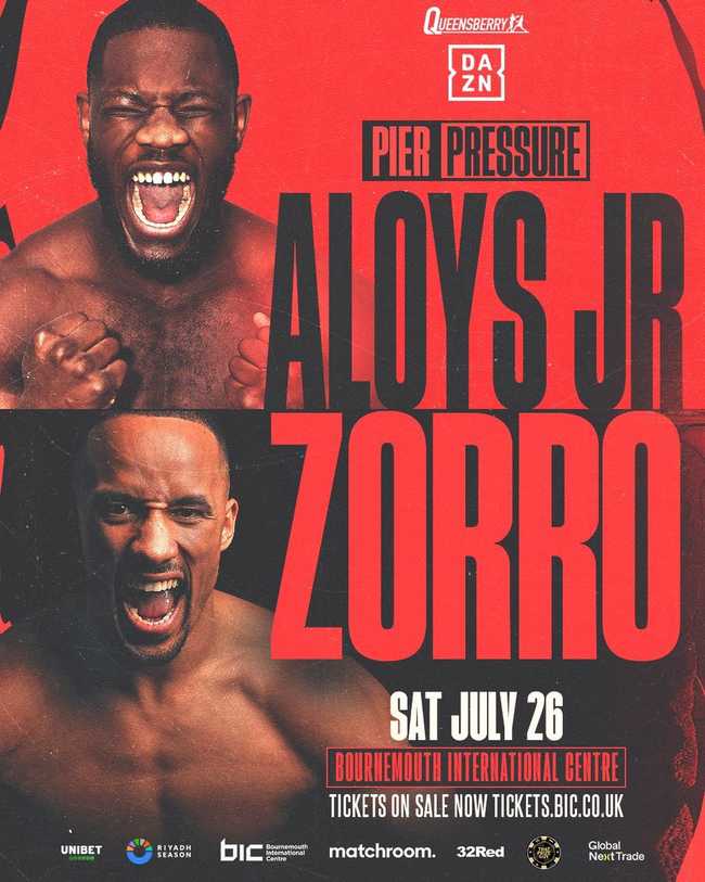 Fight poster showing Aloys Youmbi and Ellis Zorro in various poses.