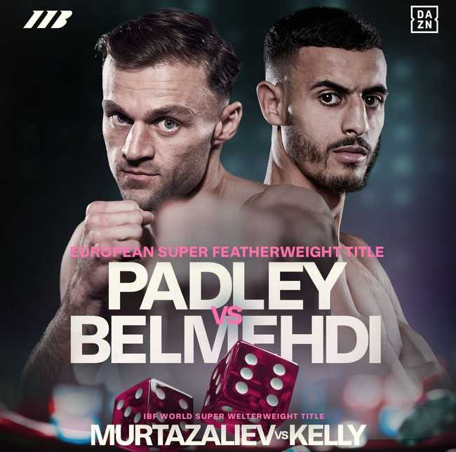 Fight poster showing Josh Padley and Jaouad Belmehdi in various poses.