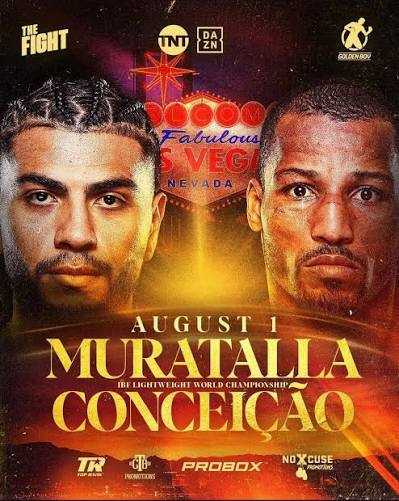 Fight poster showing Raymond Muratalla and Robson Conceiçáo in various poses.