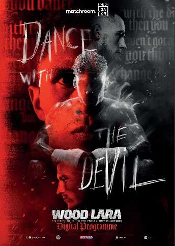 Fight poster showing Leigh Wood and Mauricio Lara in various poses.
